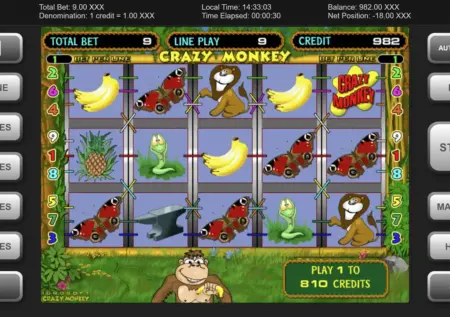 Знайомство зі слотом Crazy Monkey: легенда ігор казино