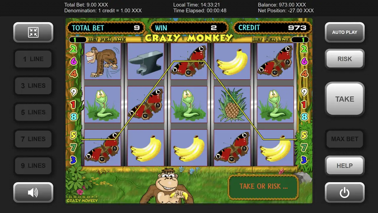 Грати в слот Crazy Monkey