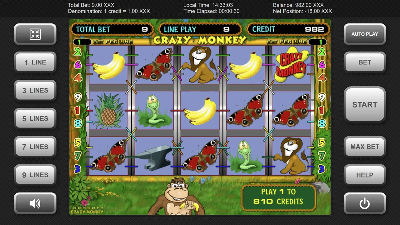 Crazy Monkey онлайн слот